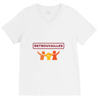 Retrouvailles  Party After Quarantine V-neck Tee | Artistshot