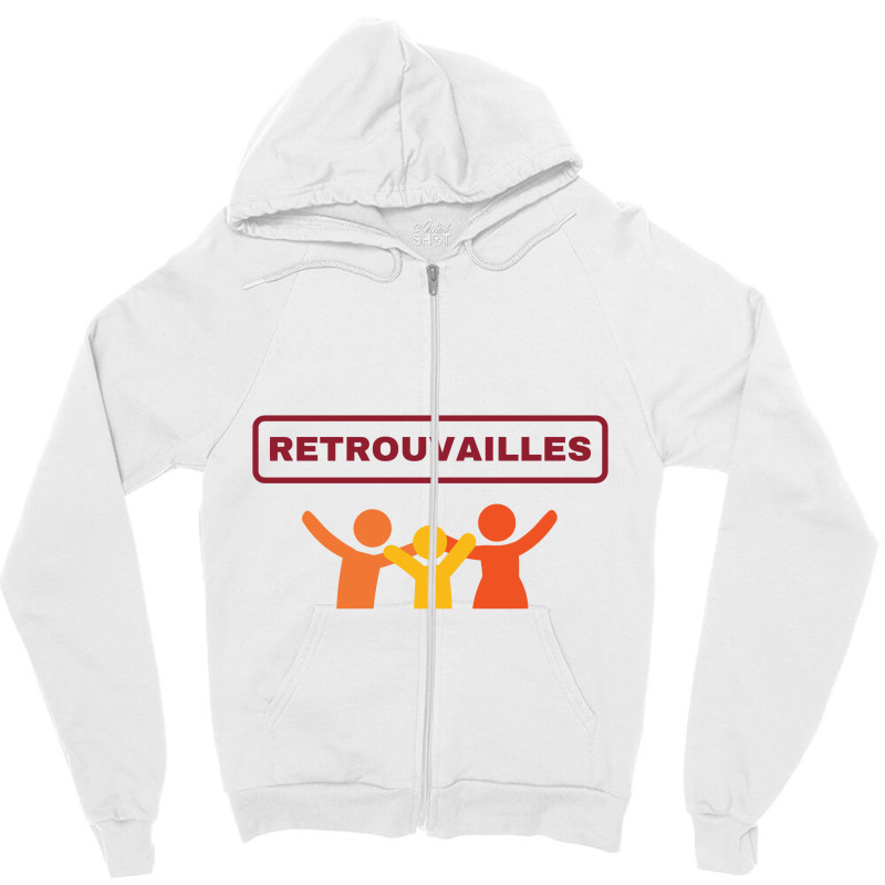 Retrouvailles  Party After Quarantine Zipper Hoodie by gemuruhe | Artistshot