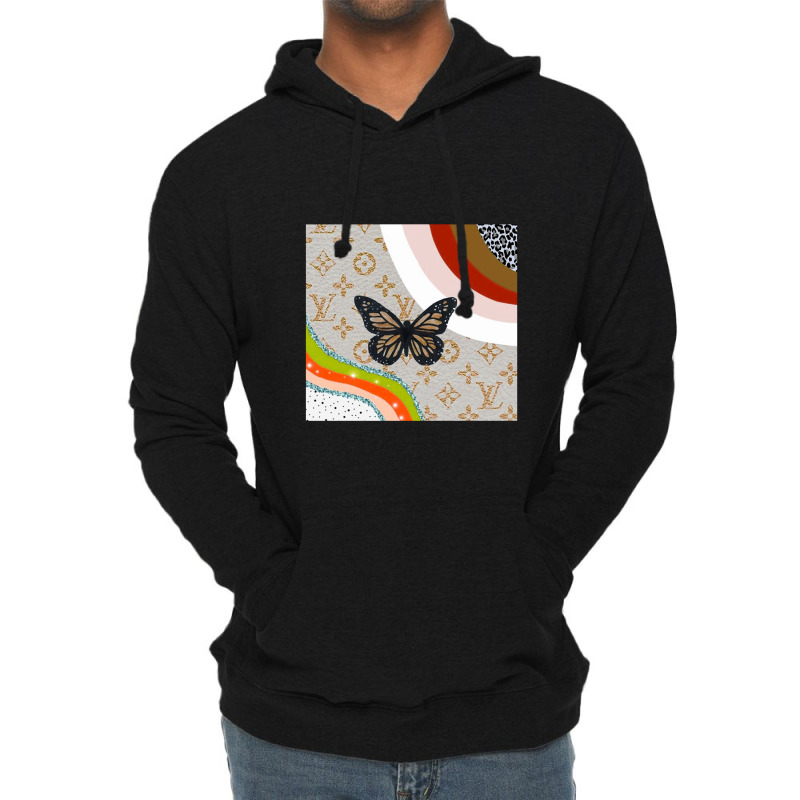 Butterflies Black Collor Butterfly Lightweight Hoodie by gemuruhe | Artistshot