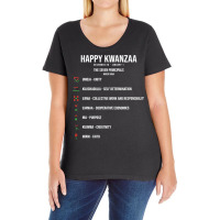 Seven Principles Of Kwanzaa Celebration   Happy Kwanzaa T Shirt Ladies Curvy T-shirt | Artistshot