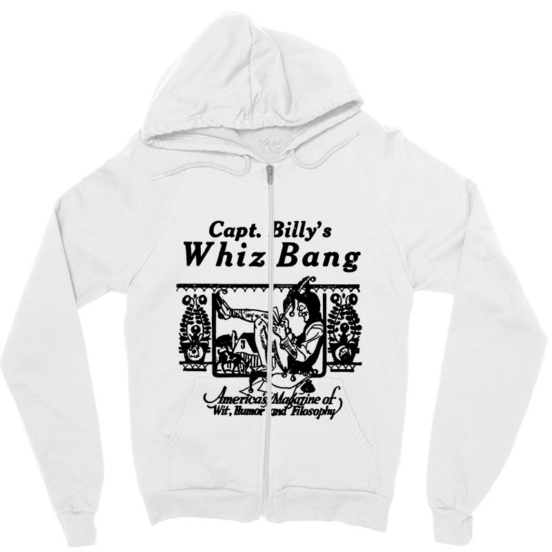 Capt Billy's Whiz Bang   The Music Man Zipper Hoodie | Artistshot