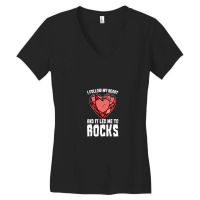 Rock Hunting Geologist Minerals Women's V-neck T-shirt | Artistshot