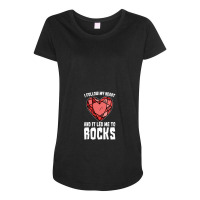 Rock Hunting Geologist Minerals Maternity Scoop Neck T-shirt | Artistshot