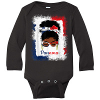 Messy Bun Panamanian Panama Flag Womens Woman Girl T Shirt Long Sleeve Baby Bodysuit | Artistshot