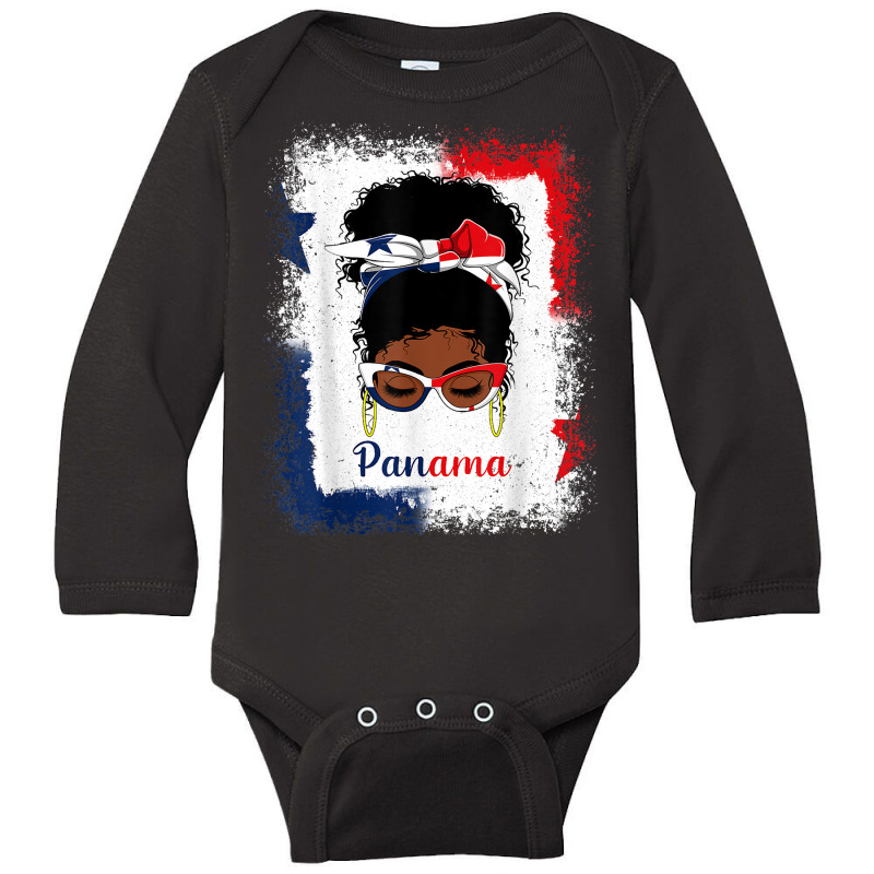 Messy Bun Panamanian Panama Flag Womens Woman Girl T Shirt Long Sleeve Baby Bodysuit by cm-arts | Artistshot