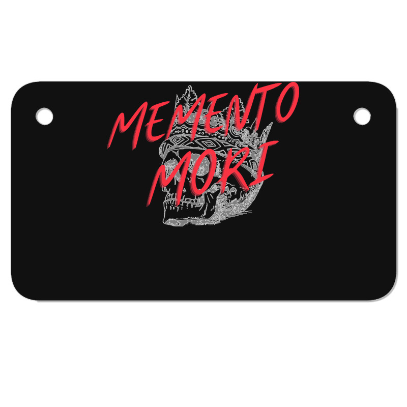 Memento Mori, The Memento Mori, Memento Mori Art, Memento Mori Vintage Motorcycle License Plate | Artistshot