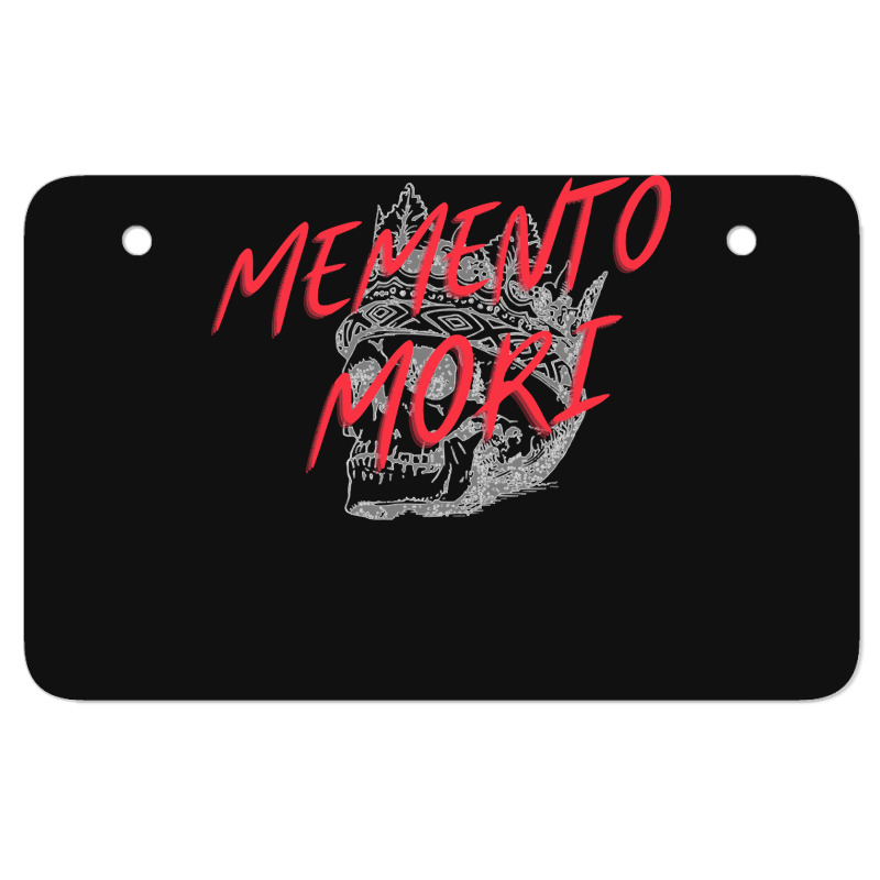 Memento Mori, The Memento Mori, Memento Mori Art, Memento Mori Vintage Atv License Plate | Artistshot