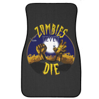 Zombies Never Die Graveyard Zombie Hands Halloween Front Car Mat | Artistshot