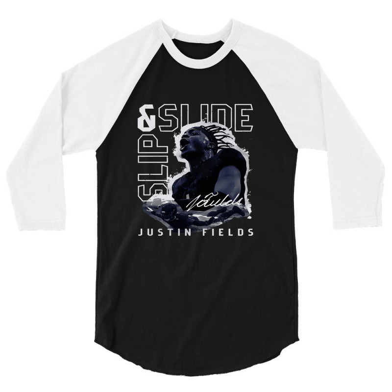 Justin Fields Slip And Slide 3/4 Sleeve Shirt | Artistshot