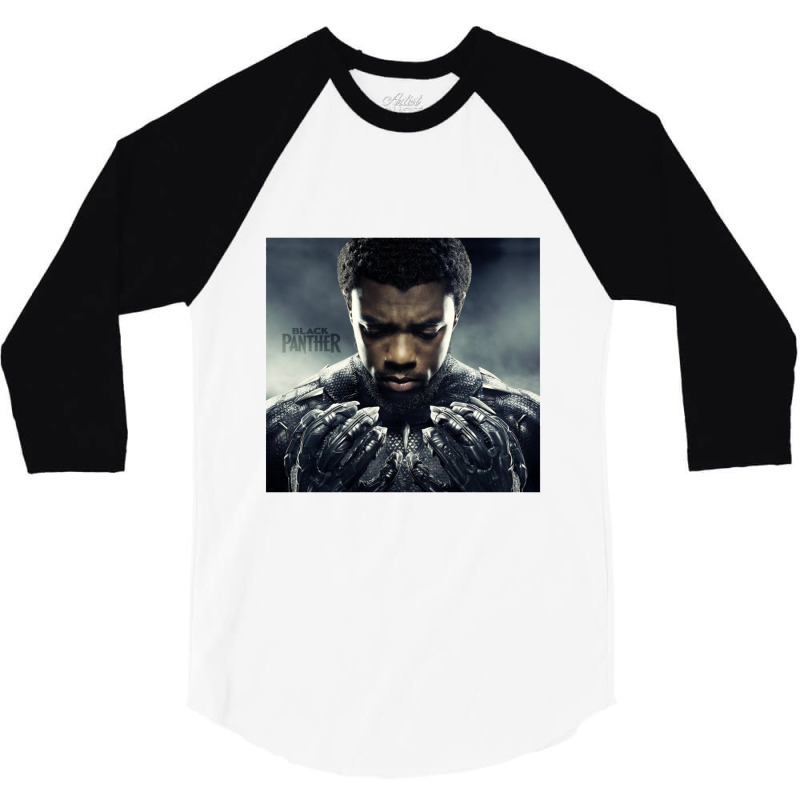 The Black Panter Boseman Black Chadwick Boseman 3/4 Sleeve Shirt by gemuruhe | Artistshot