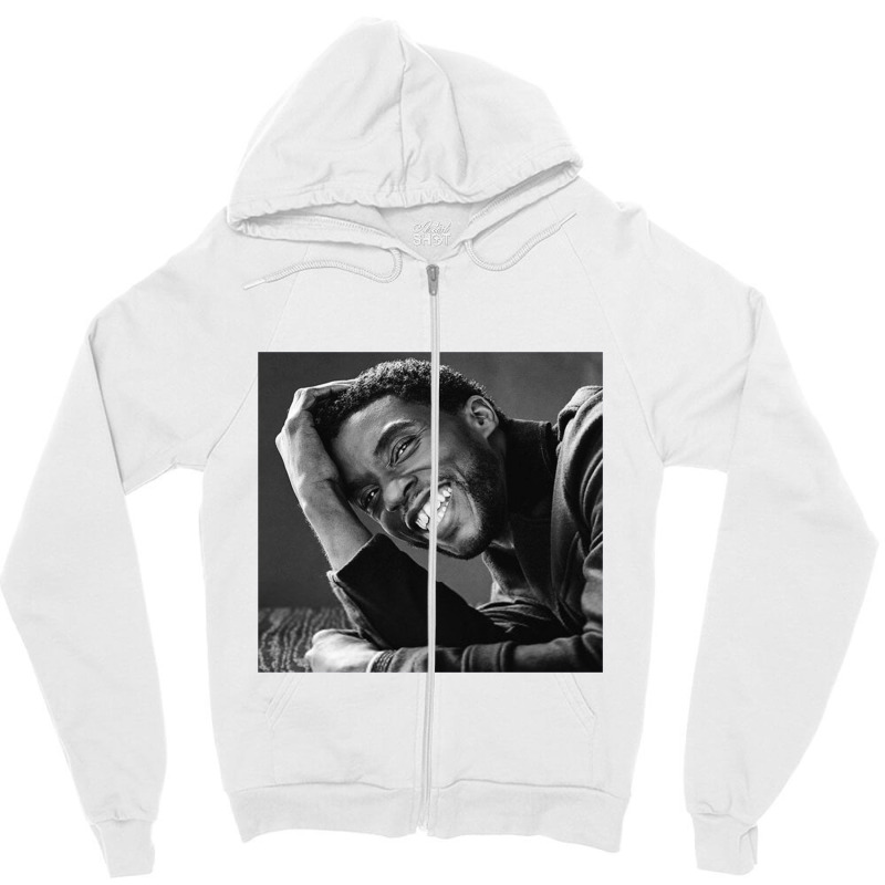 The Smile Chadwick Black Boseman Chadwick Boseman Zipper Hoodie by gemuruhe | Artistshot