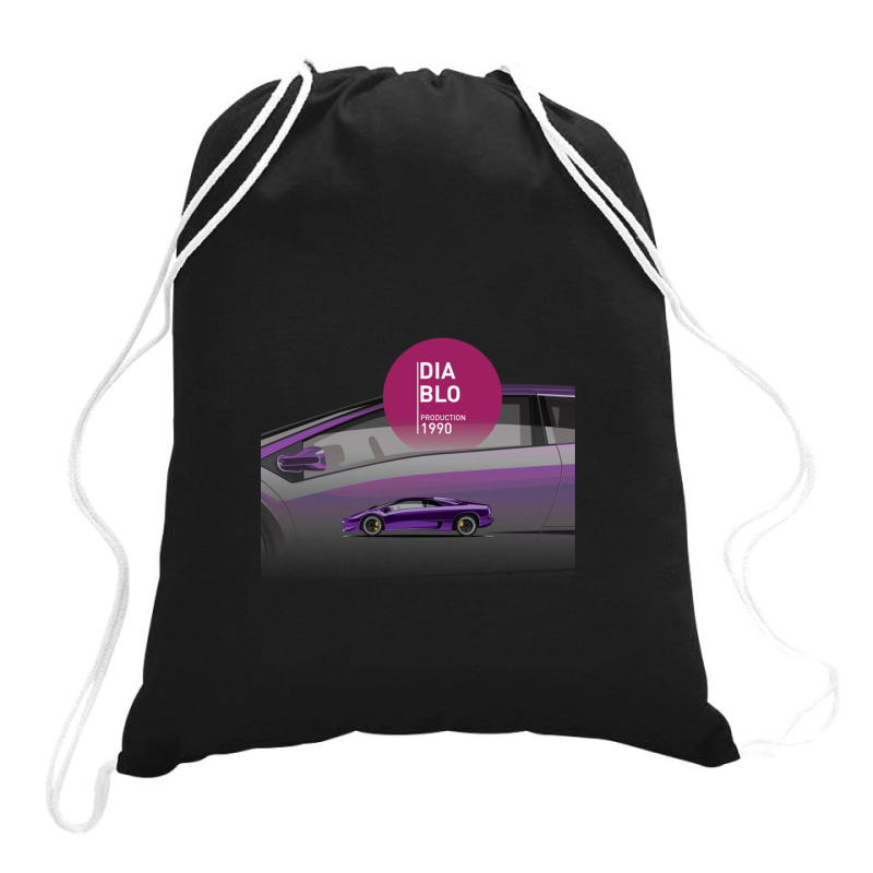 Supercar Diablo Production 1990 Drawstring Bags | Artistshot