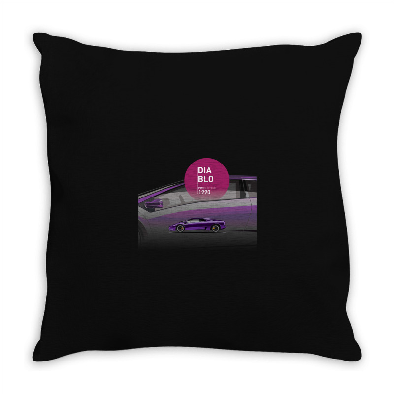 Supercar Diablo Production 1990 Throw Pillow | Artistshot