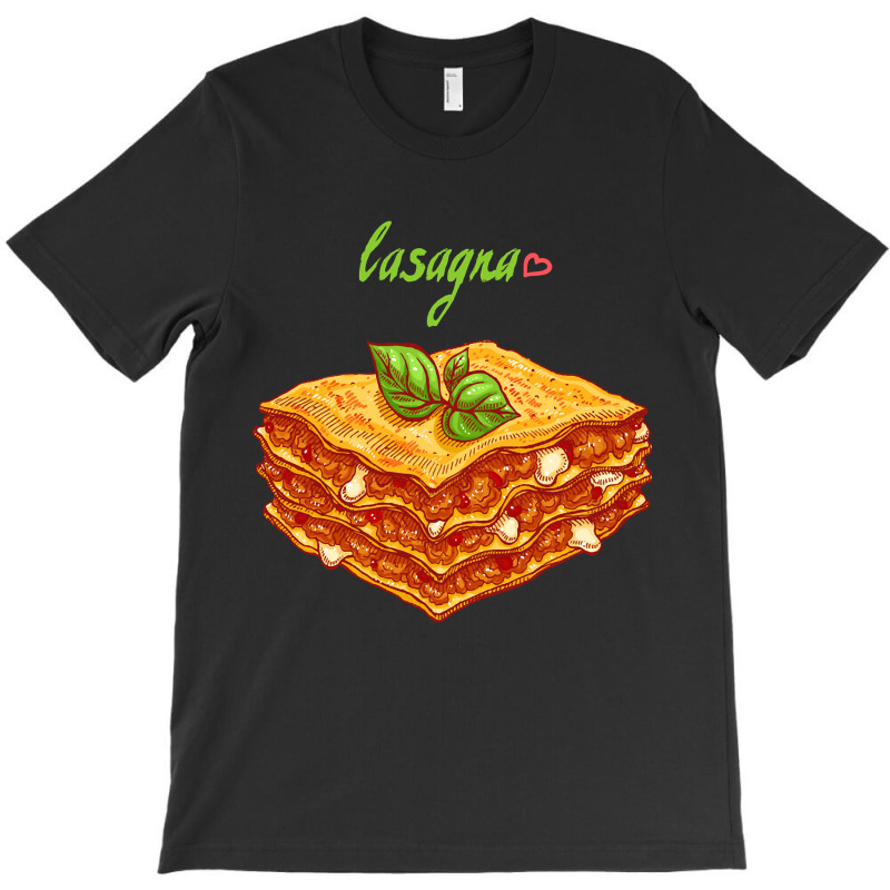 Lasagna Hand Drawn T-shirt | Artistshot