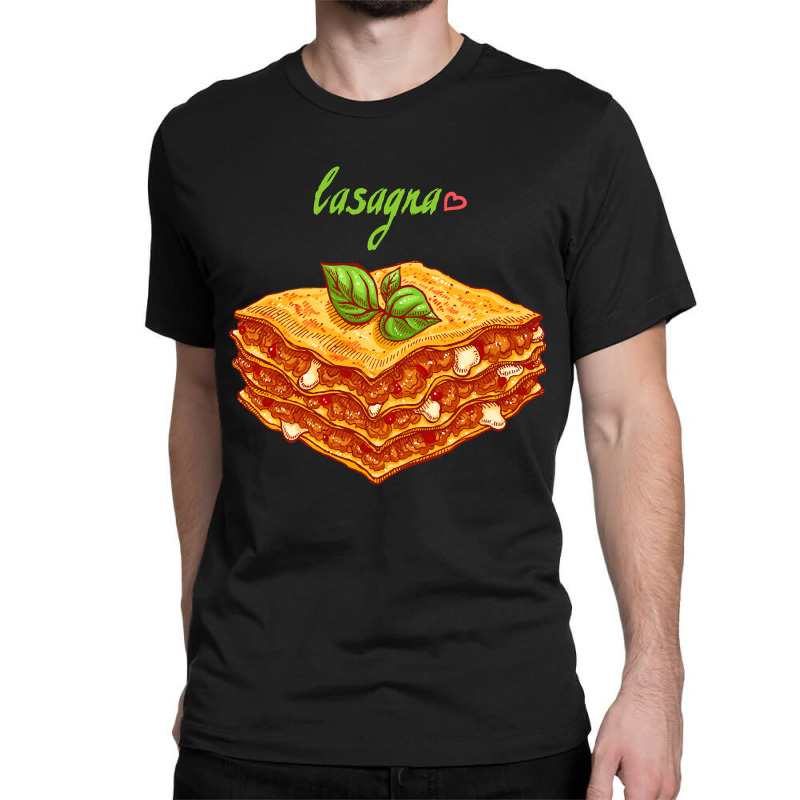 Lasagna Hand Drawn Classic T-shirt | Artistshot