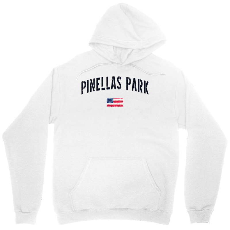 Patriotic Usa Flag Stencil Pinellas Park Fl T Shirt Unisex Hoodie | Artistshot