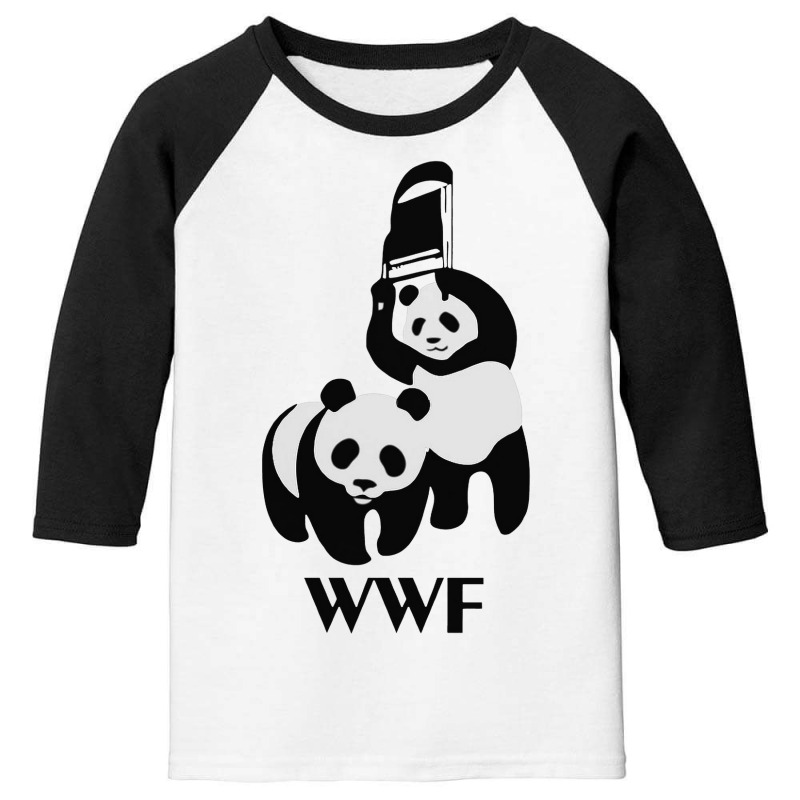 Funny Twin Pandas Fight Youth 3/4 Sleeve | Artistshot