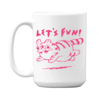 Let's Fun! Pink 15 Oz Coffee Mug | Artistshot