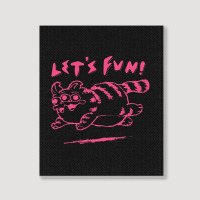 Let's Fun! Pink Portrait Canvas Print | Artistshot