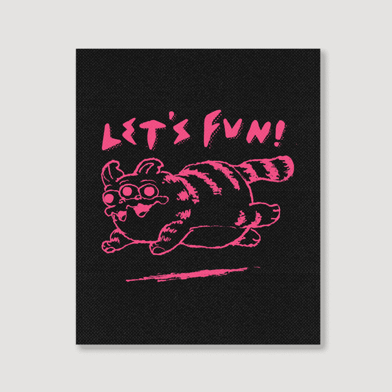 Let's Fun! Pink Portrait Canvas Print | Artistshot