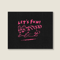 Let's Fun! Pink Landscape Canvas Print | Artistshot