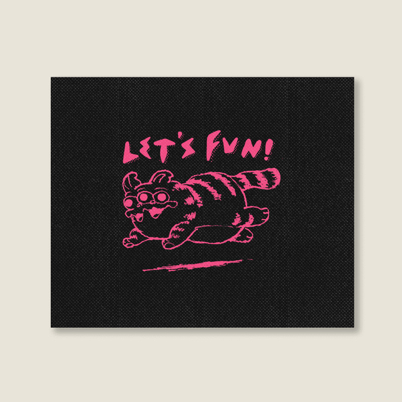 Let's Fun! Pink Landscape Canvas Print | Artistshot