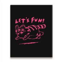 Let's Fun! Pink Metal Print Vertical | Artistshot