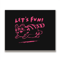 Let's Fun! Pink Metal Print Horizontal | Artistshot