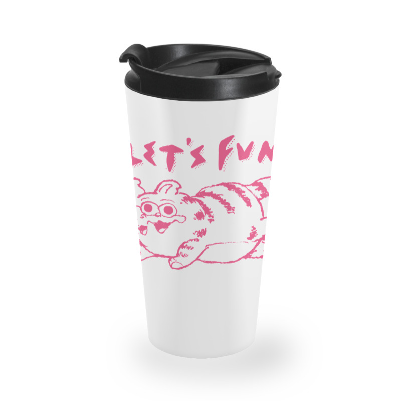 Let's Fun! Pink Travel Mug | Artistshot