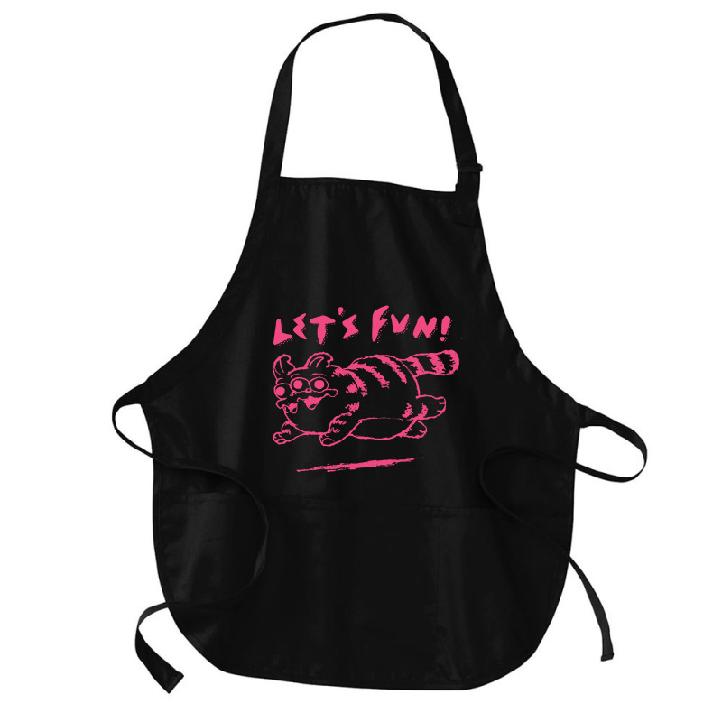 Let's Fun! Pink Medium-length Apron | Artistshot