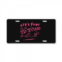 Let's Fun! Pink License Plate | Artistshot