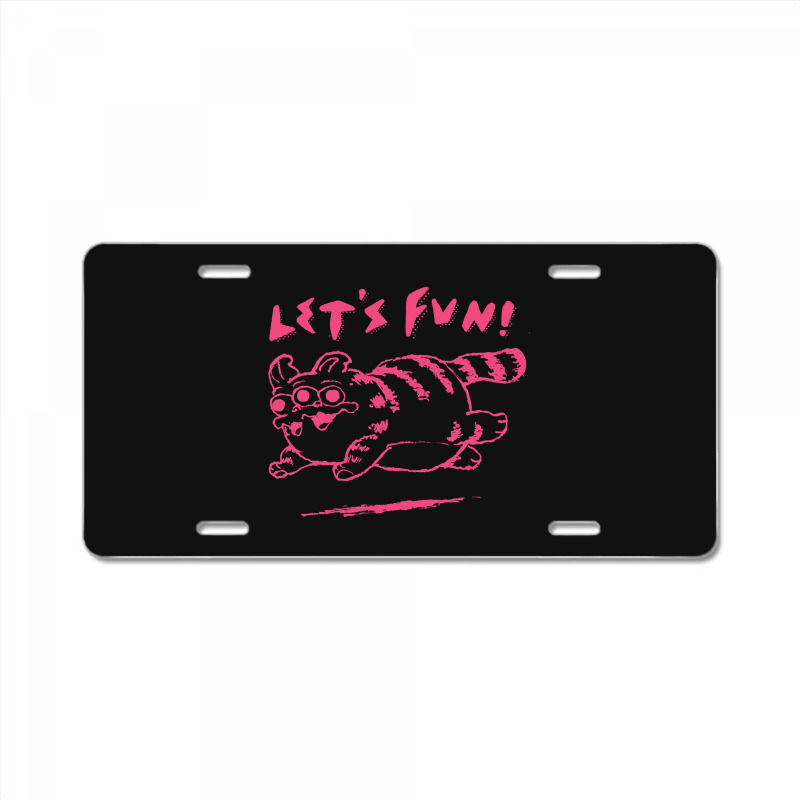 Let's Fun! Pink License Plate | Artistshot