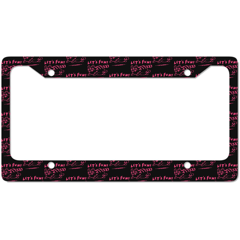 Let's Fun! Pink License Plate Frame | Artistshot