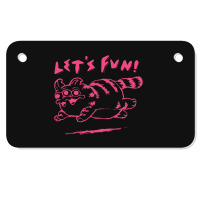 Let's Fun! Pink Motorcycle License Plate | Artistshot