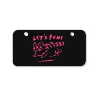 Let's Fun! Pink Bicycle License Plate | Artistshot