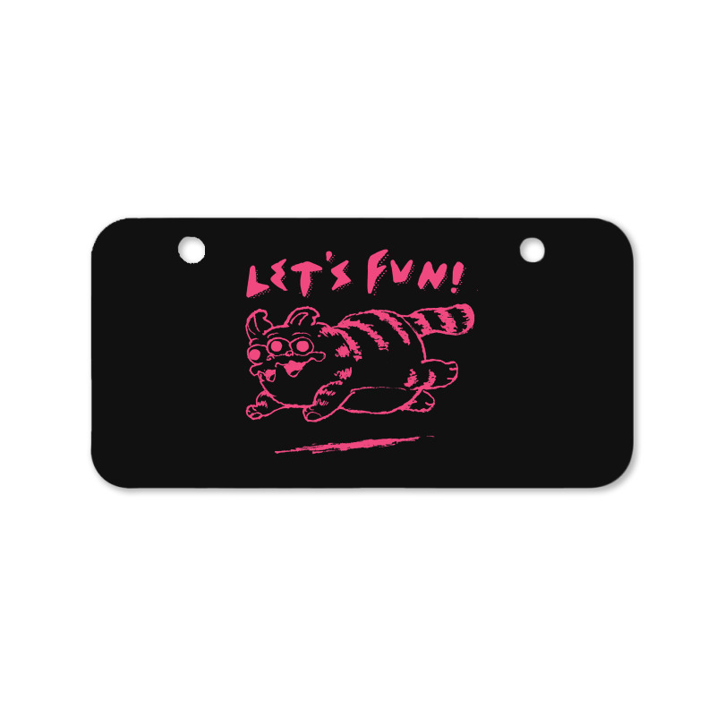 Let's Fun! Pink Bicycle License Plate | Artistshot