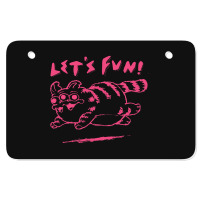 Let's Fun! Pink Atv License Plate | Artistshot