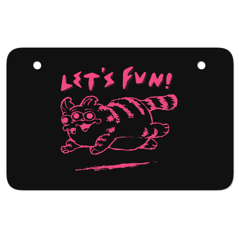 Let's Fun! Pink Atv License Plate | Artistshot