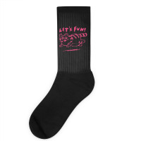 Let's Fun! Pink Socks | Artistshot