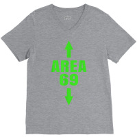 Area 69 Funny Meme Futuristic Style V-neck Tee | Artistshot