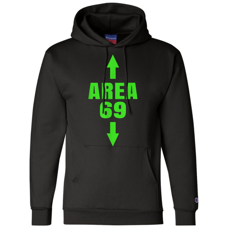 Area 69 Funny Meme Futuristic Style Champion Hoodie by xodagahewe | Artistshot