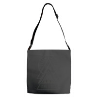 Sync With The Universe - Typography And Geometry Adjustable Strap Totes | Artistshot