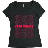 Funny Send Memes Gamer Women's Triblend Scoop T-shirt | Artistshot