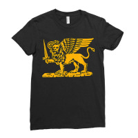 Republic Of Venice Flag St. Mark Lion Sword Book Ladies Fitted T-shirt | Artistshot