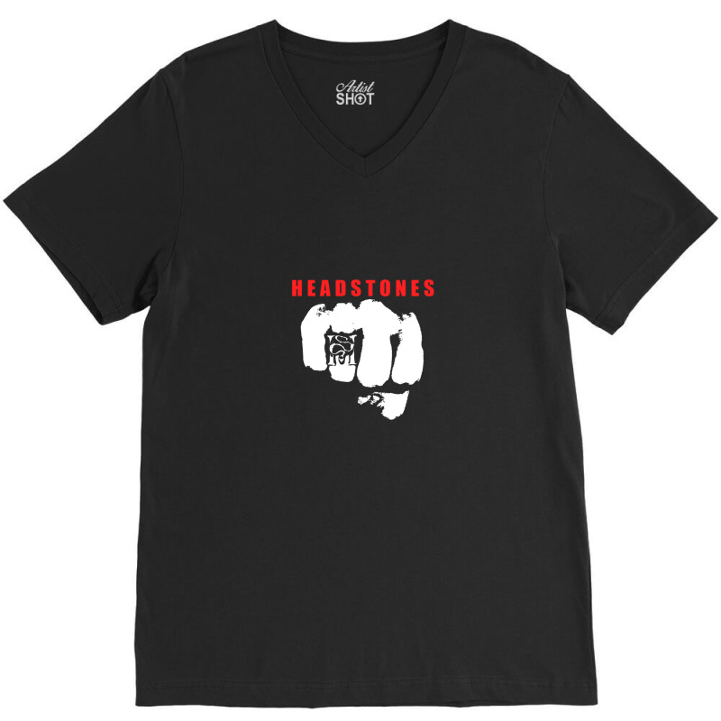 The-headstones-4(000000) V-Neck Tee by DavidDurbin | Artistshot