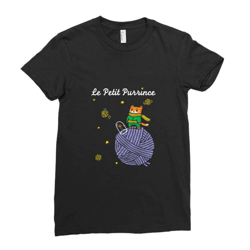 Le Petit Purrince, Cat Ladies Fitted T-Shirt by komplenan | Artistshot