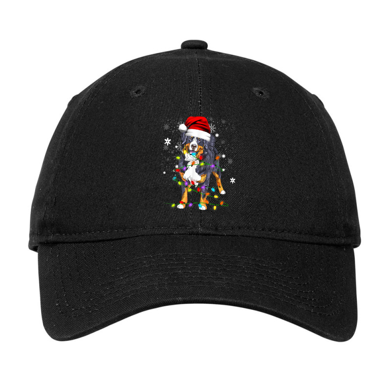 Bernese Mountain Dog Lights Christmas Matching Family T-shirt Adjustable Cap by cm-arts | Artistshot