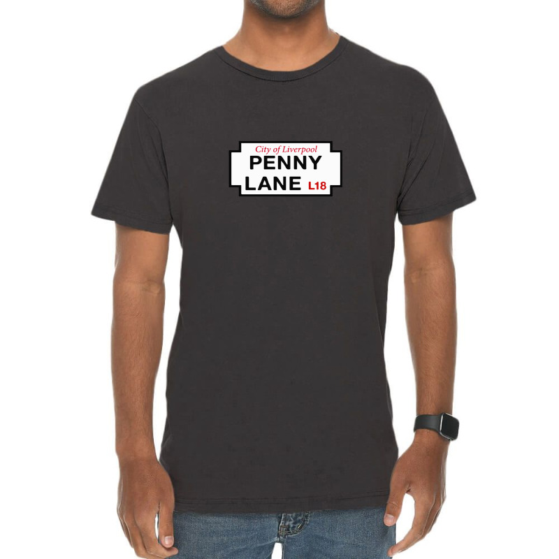 Penny Lane Sign Vintage T-shirt | Artistshot