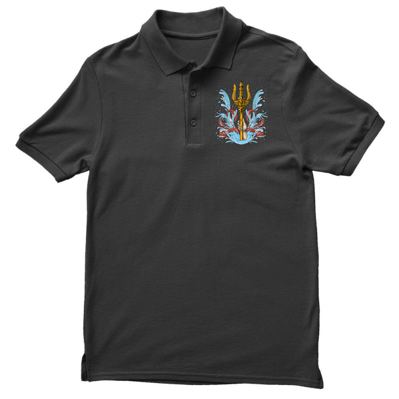 Poseidon Trident Ancient Greek God Mythology Greek Myths T Shirt Men's Polo Shirt | Artistshot