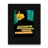 Neil Gaiman Quote, Neil Gaiman Quote Art, Neil Gaiman Quote Vintage, N Metal Print Vertical | Artistshot